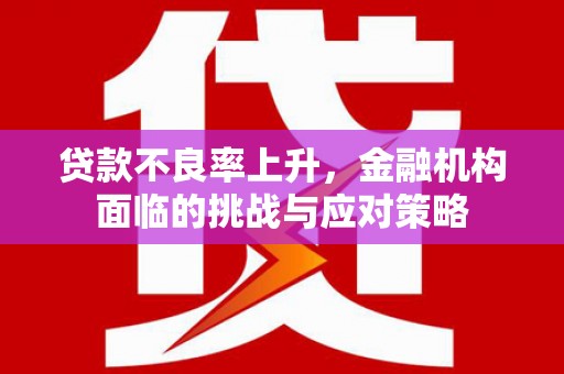 涿鹿贷款不良率上升，金融机构面临的挑战与应对策略