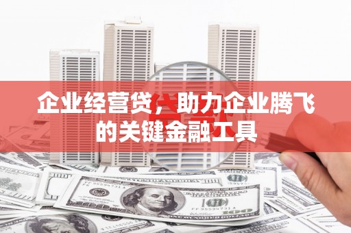涿鹿企业经营贷，助力企业腾飞的关键金融工具
