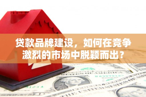 涿鹿贷款品牌建设，如何在竞争激烈的市场中脱颖而出？