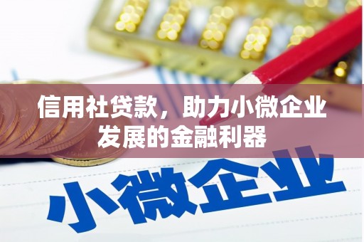涿鹿信用社贷款，助力小微企业发展的金融利器