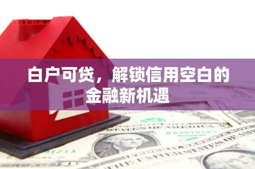 涿鹿白户可贷，解锁信用空白的金融新机遇