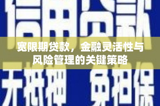 涿鹿宽限期贷款，金融灵活性与风险管理的关键策略