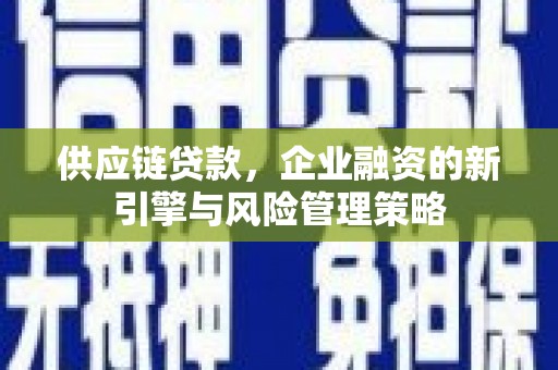 涿鹿供应链贷款，企业融资的新引擎与风险管理策略