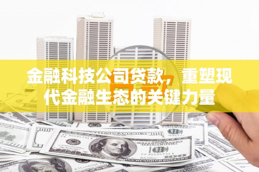 涿鹿金融科技公司贷款，重塑现代金融生态的关键力量