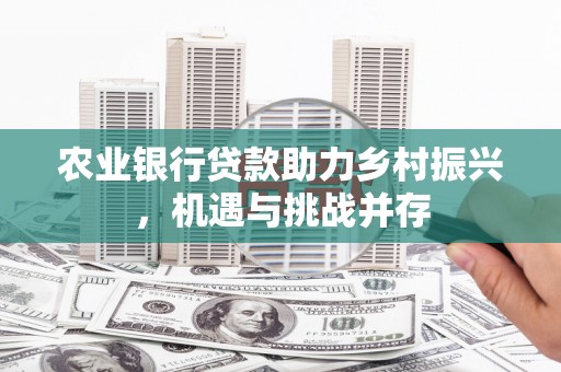 涿鹿农业银行贷款助力乡村振兴，机遇与挑战并存