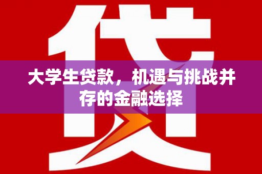 涿鹿大学生贷款，机遇与挑战并存的金融选择