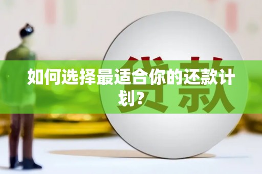 涿鹿如何选择最适合你的还款计划？