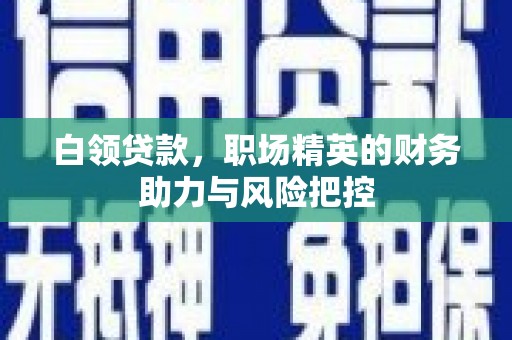 涿鹿白领贷款,职场精英的财务助力与风险把控 涿鹿白领贷款,职场精英的财务助力与风险把控